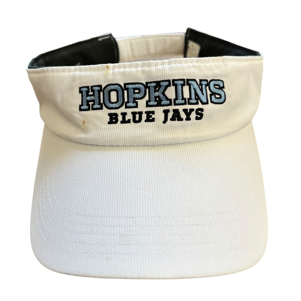 Nike Johns Hopkins Blue Jays Dri-FIT Visor White Adjustable Hat Athletic Sport